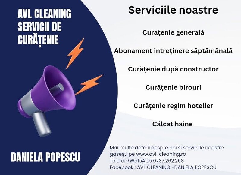 AVL Cleaning - firma curatenie Ploiesti.